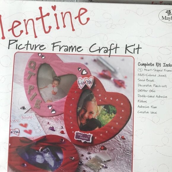 Valentines Craft Kits 2 Mini Gift Boxes Kits & 1 Picture Frame Kit - Picture 3 of 7